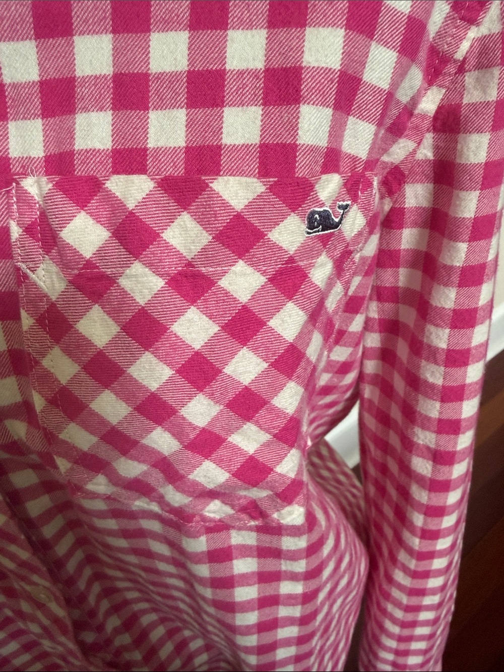 Vineyard Vines Pink and White Gingham Button-Down Shirt - Picture 4 of 9